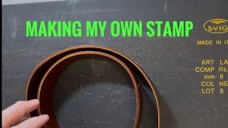 Thumbnail: I Made My Own Custom Leather Stamp! / Follow Along As I Create This Custom Designed Stamp
