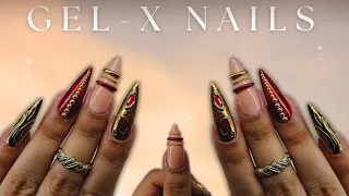 Thumbnail: RECREATING PINTEREST NAILS STEP BY STEP TUTORIAL| DIY GEL-X NAILS AT HOME 