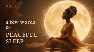 Thumbnail: SAFE Sleep Affirmations 🧡 | Rain Sounds for Bedtime Rest
