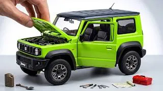 Thumbnail: Highly Realistic Suzuki Jimny 1:18 Scale Diecast Model Car Unboxing! 🔥
