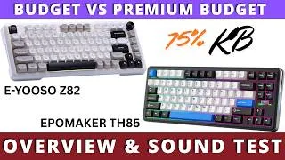 Thumbnail: E-Yooso Z82 vs Epomaker TH85: Sound Test & Overview - Clacky vs Thocky 75% Mechanical Keyboard