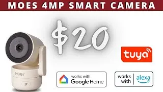 Thumbnail: $20 Tuya Smart Home WiFi Camera 4MP with Intercom and Alexa and Google Compatible