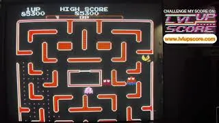 Thumbnail: Ms. Pac-Man (Tengen) [Easy/Boost: A or B/Maze: Arcade] - Score: 198,490 - OG NES Hardware on CRT TV