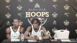 Thumbnail: Kenny Payne, Abdou Toure, Jordan Smith Jr. Postgame - Arkansas 106, The Bahamas National Team 59