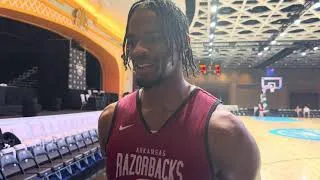 Thumbnail: Arkansas Big Man Cooper Bowser Previews Exhibitions In Bahamas