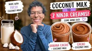 Thumbnail: I Made Fresh Coconut Milk… Then Turned It Into 2 Ninja Creamis! ⭐