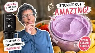 Thumbnail: Homemade fruit sorbet on the Ninja Creami | come hang out