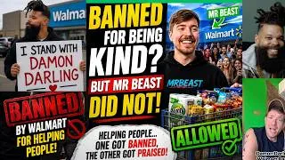 Thumbnail: Damon Darling got BANNED 😮 from WALMART for doing the same thing MR BEAST did by helping people🤷‍♀️🤔