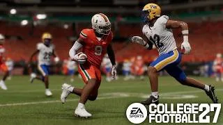 Thumbnail: Miami Hurricanes vs Pittsburgh Panthers | Simulation Game 7 | College Football 27