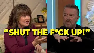 Thumbnail: Ricky Gervais Kicked Off Lorraine Kelly's Show After Heated Clash
