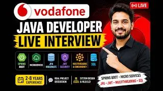 Thumbnail: Vodafone Java Developer LIVE Interview | Spring Boot | Microservices | JPA | JWT | Multithreading