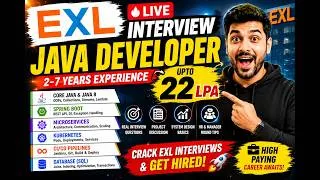 Thumbnail: 🔔 EXL Java Developer Interview | Java | Java 8 | Spring Boot | Microservices | Kubernetes | CI/CD
