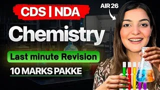 Thumbnail: Complete Chemistry from this video in CDS 2 2026 | NDA 2 2026 | By Vaishalli Ma’am