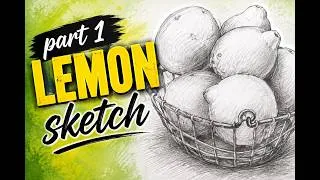 Thumbnail: Part 1: Still life Lemon Sketch Composition