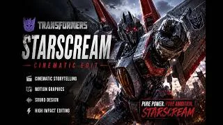 Thumbnail: Starscream Cinematic Edit | Transformers Character Edit | High Quality Motion Graphics & VFX