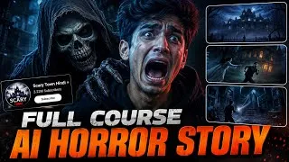 Thumbnail: How to Make Horror Animation Videos with AI Tools | Easy Step-by-Step Tutorial