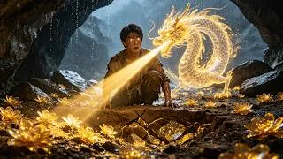 Thumbnail: Miner falls into cave, awakens dragon, gains X-ray vision for gold—quits mining, becomes rich!
