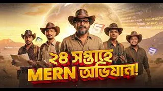 Thumbnail: ১৮০ দিনের রোডম্যাপ: MERN স্ট্যাক ডেভেলপার হওয়ার কমপ্লিট গাইডলাইন!