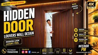 Thumbnail: Hidden Door Louvers Wall Design | शानदार Modern Interior 😍 | Interior PM #hiddendoor