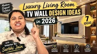 Thumbnail: 7 Luxury TV Wall Design Ideas for Living Room 2026 | Modern & Elegant TV Unit Designs🔥👌🔥👌🔥