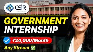 Thumbnail: 5 PAID Government Internships for College Students - Tech & Non-Tech| Up to ₹24,000/Month