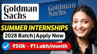 Thumbnail: Goldman Sachs Summer INTERNSHIP for College Students - Complete Details