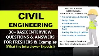 Thumbnail: Basic Civil Engineering Interview Questions and Answers for Freshers | Civil Engineer Jobs 2025