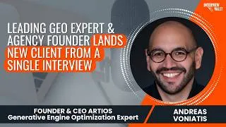 Thumbnail: From Referral Dependency to Inbound Authority: Andreas Voniatis on Podcast Interview Marketing