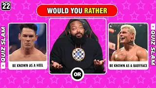 Thumbnail: Would You Rather Be A HEEL Or FACE In WWE? The HARDEST Choices