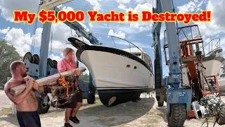 Thumbnail: Ripping Apart My RUINED $5,000 60ft Yacht