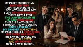 Thumbnail: My Parents Gave My Inheritance to My Brother | Then the Lawyer Read the Other Will