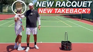 Thumbnail: Will Shamir’s NEW Forehand Takeback Work with a NEW Racquet?