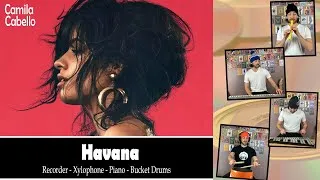 Thumbnail: Havana - Camila Cabello (Arrangement: Recorder-Xylophone-Bucket Drums-Piano)