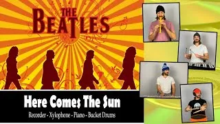 Thumbnail: Here Comes the Sun - The Beatles (Arrangement: Recorder-Xylophone-Bucket Drums-Piano)