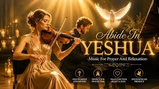 Thumbnail: Abide in Yeshua🕊️ Peaceful Prayer & Worship Instrumental | Relaxing Piano and Violin Christian Music