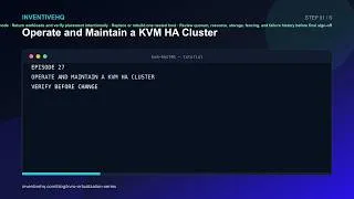 Thumbnail: Operate and Maintain a KVM HA Cluster