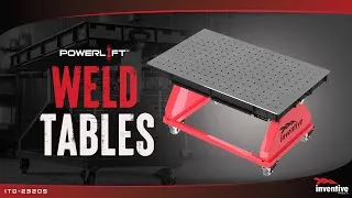 Thumbnail: Powerlift™ Adjustable Height Weld Tables - Inventive Products Inc.