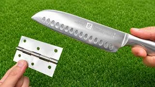 Thumbnail: 🔪 Razor-Sharp Knives in 1 Minute! Sharpen with a Regular Door Hinge Like a Pro