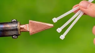 Thumbnail: All you need is a soldering iron and cable ties – Repair any broken plastic item at home! 🔥