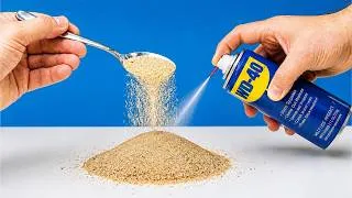 Thumbnail: Why Didn't I Know This Sooner?! Spray WD-40 on Sand... The Result Will Surprise You! 😱