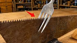 Thumbnail: Restore Your Saw Blade to Razor Sharpness! Remove Rust Completely in Just 2 Minutes!