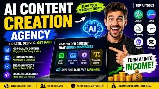 Thumbnail: How to Start an AI Content Creation Agency (Beginner’s Guide to Making Money with AI)