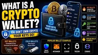 Thumbnail: What Is a Crypto Wallet? Hot Wallet vs Cold Wallet Explained for Beginners