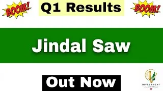 Thumbnail: Jindal Saw Q1 Results 2027 | Jindal Saw Results Today | Jindal Saw Share Latest News |Jindal Saw 