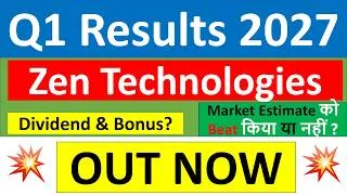 Thumbnail: Zen Technologies q1 results 2027 | ZENTEC results today | Zen Technologies Share News | Zen Tech