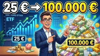 Thumbnail: Ab wie viel Euro lohnt sich ein ETF-Sparplan? 💰 Die ehrliche Rechnung für 25€, 50€, 100€ & 500€
