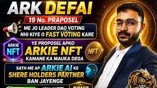 Thumbnail: 🚨 ARK DEFAI Proposal #19 – Vote Now! 🚨