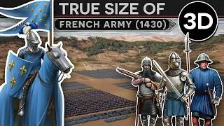 Thumbnail: True Size - French Army of the Hundred Years War (1337-1453) DOCUMENTARY