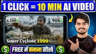 Thumbnail: Long AI Video Kaise Banaye (10 Min) Using Just 1 Prompt 🔥 Full AI Automation 2026