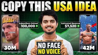 Thumbnail: Best USA Faceless YouTube Channel Idea 2026 🔥 High RPM + Low Competition 